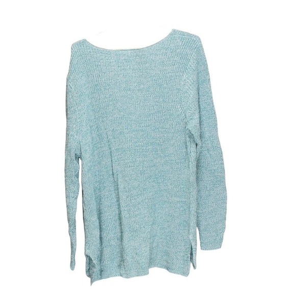 Style & Co Plus Size V-Neck Cotton Sweater Slate 2X - Picture 3 of 4